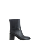 Leather Ankle Boots (Black)