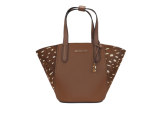 Michael Kors Portia Small Cow Print Tote Bag (Brown)