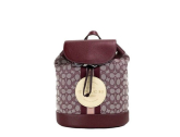 Coach Dempsey Medium Logo Patch Backpack Bag (Wine Multi)