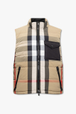 BURBERRY Beige Polyamide and Feathers Vest